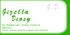gizella diosy business card